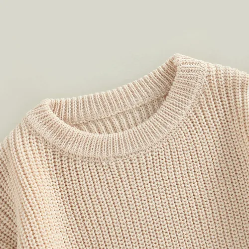 Vista 5 de Conjunto de Pascua para bebé niña, suéter de punto, cárdigan de manga larga con diseño de conejo, ropa de otoño e invierno