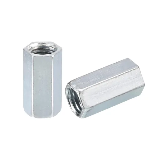 Vista 9 de uxcell Tuercas de acoplamiento M5x8x12mm - Acoplador de varilla roscada hexagonal de acero al carbono galvanizado para muebles, electrónico