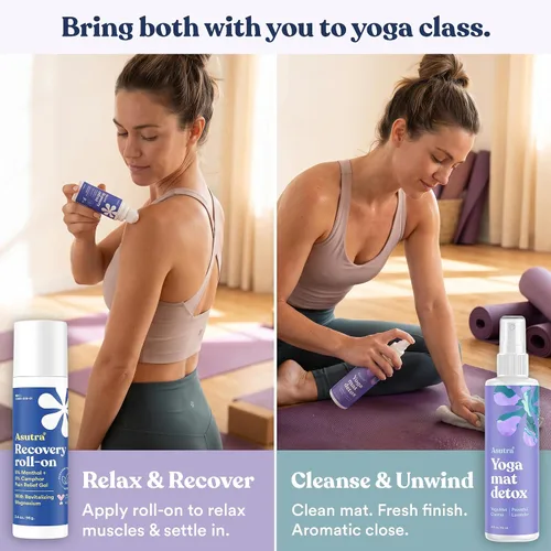 Vista 6 de Limpiador de colchoneta para yoga 100% natural y orgánico, SEGURO PARA TODAS LAS COLCHONETAS, no deja residuos pegajosos o viscosos, limpia