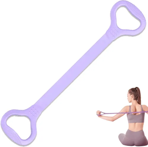 Vista 8 de LEZER Figura 8 Banda de resistencia, cuerda elástica de fitness, entrenamiento Execrise para brazo, espalda, pecho y hombro, yoga, pilates