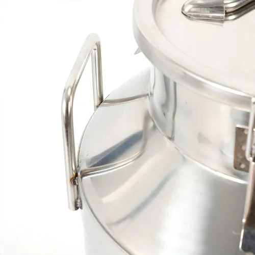 Vista 5 de Lata de leche de acero inoxidable de 13 galones, 50 L, olla para lácteos con tapa sellada, cubo resistente 304, recipiente de almacenamiento