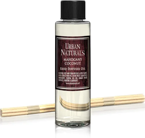 Vista 92 de Urban Naturals Recambio de aceite difusor de varillas ámbar y lavanda, lavanda relajante, ámbar cálido, aroma calmante para habitación, 4 onzas +