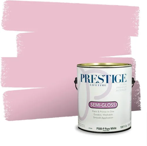 Vista 107 de Prestige Paints Pintura exterior e imprimación en uno, 1 galón, plano, coincidencia comparable de Valspar* Amber Rose*