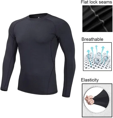 Vista 4 de Camiseta y pantalones de compresión de fútbol para niños y jóvenes, camisas atléticas de manga larga, mallas deportivas de fútbol, conjunto de capa