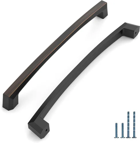 Vista 13 de Paquete de 10 manijas de gabinete de cocina de 3 pulgadas (76mm) color latón envejecido, accesorios para cajones de gabinete de cocina, tiradores