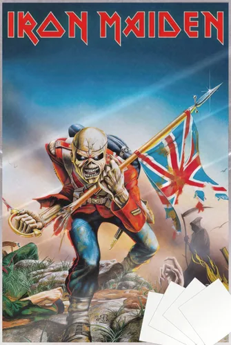 Vista 8 de POSTER STOP ONLINE Iron Maiden - Póster musical (trooper) (tamaño: 24 x 36 pulgadas) (póster laminado)