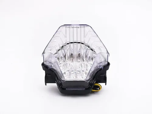 Vista 2 de Luz trasera LED de freno para motocicleta, lente transparente con señales de giro integradas para Yamaha 2015-2017 FZ07,2008-2020 MT07,2015-2020 YZF