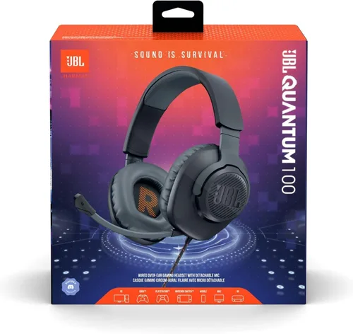 Vista 12 de JBL Quantum 100 - Wired Over-Ear Gaming Headphones - Black,Large,(Pack of 4)