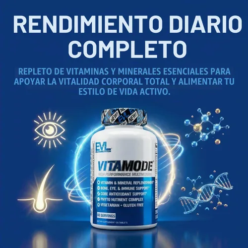 Vista 7 de EVL Advanced Daily Multivitamin - Multivitamínico diario avanzado para hombres con minerales esenciales, complejo de fitonutrientes y VitaMode