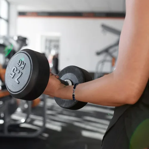 Vista 2 de choice of all 6 pulseras de gimnasio para gimnasio, regalos de gimnasio para mujeres, pulseras de mancuernas negras para hombres, regalos