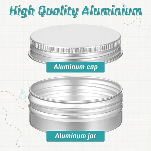 Vista 7 de Paquete de 12 latas de aluminio con tapa, contenedores de lata