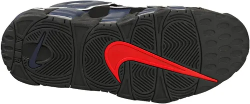 Vista 7 de Nike Air More Uptempo tenis de piel blancasnegras para hombre