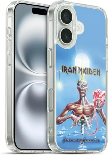 Vista 116 de Head Case Designs Funda de gel suave con licencia oficial de Iron Maiden Brave New World, compatible con Apple iPhone 7 Plus/iPhone 8 Plus Nuevo