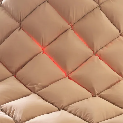 Vista 5 de Edredón de fibra de plumas tamaño King, relleno de edredón 100% Caqui