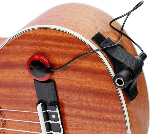 Vista 3 de Pastilla transductor, pastilla de micrófono para guitarra violín banjo ukelele