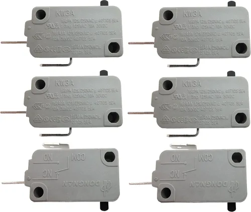 Vista 9 de Interruptor de puerta de horno de microondas KW3A 16A 125/250V Interbloqueo de puerta (2 normalmente abiertos y 1 normalmente cerrado)