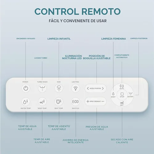 Vista 6 de YOURLITE Asiento de inodoro alargado negro con calefacción y control remoto