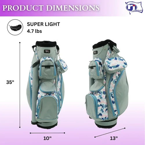 Vista 2 de RJ Sports Paradise - Bolsa para carrito de golf para mujer