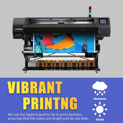 Vista 3 de Cartel de vinilo personalizado de 13 onzas para interiores y exteriores, pancartas personalizadas para negocios, cumpleaños, fiestas, escuela