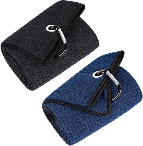 Vista 17 de Mile High Life Toalla de golf premium de tejido de gofre, 16 x 24 pulgadas, extra absorbente y de secado rápido, microfibra ultrasuave, clip