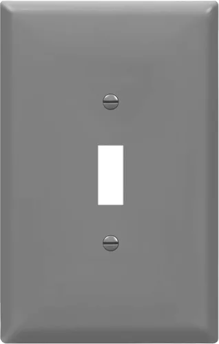 Vista 28 de ENERLITES - Placa de pared para interruptor de luz, acabado brillante, tamaño mediano, hueco para un interruptor de 4.88 x 3.11 pulgadas