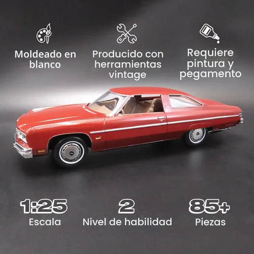 Vista 2 de MPC 1976 Chevy Caprice w/Trailer 2T Kit de modelo a escala 1:25