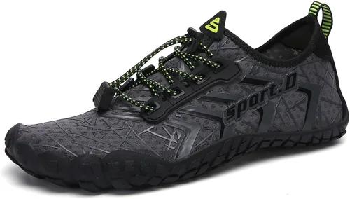 Vista 28 de UBFEN Zapatos acuáticos para natación, para hombre y mujer, para deportes de playa, secado rápido, descalzos para navegación, pesca, buceo, surf