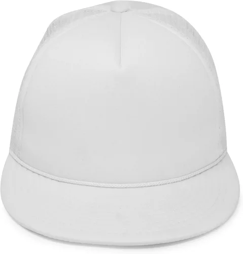 Vista 2 de DALIX Gorra de camionero con pico plano de malla trasera S M L Gorra ajustable Sólido Dos Tonos Snapback
