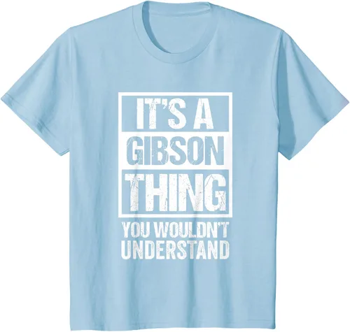 Vista 9 de It's A Gibson Thing You would Not Understand - Camiseta con nombre familiar, Negro, S