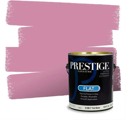 Vista 17 de Prestige Paints Pintura exterior e imprimación en uno, 1 galón, plano, coincidencia comparable de Valspar* Amber Rose*