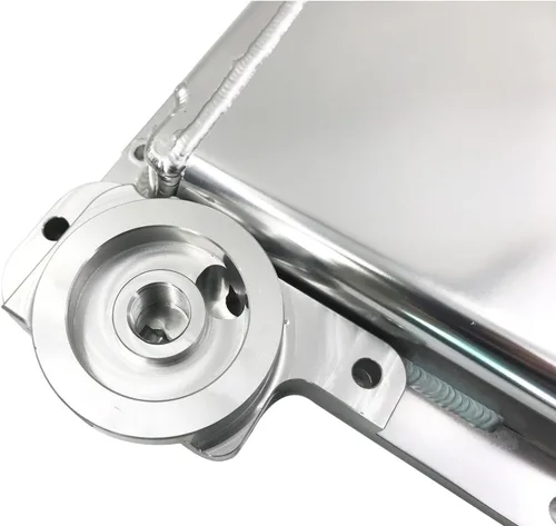 Vista 4 de Bandeja de aceite de aluminio LS1 LS2 LS6 con adaptador de filtro de aceite de tocho