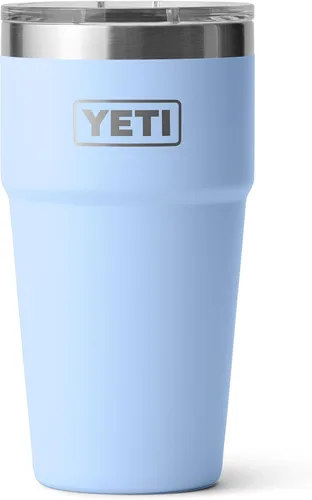 Vista 42 de YETI Rambler - Vaso apilable de 20 onzas, acero inoxidable, aislado al vacío con tapa MagSlider Verde mar