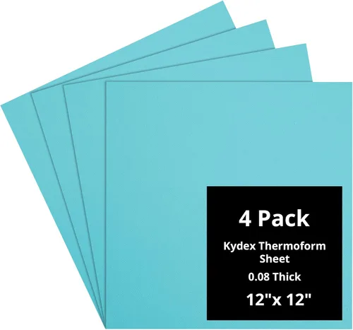 Vista 165 de Kydex Sheets - Solid Color DIY Kit for Crafting Holsters, Sheaths, and Mag Pouches - (8x8, 8x12, 12x12), Premium Thermoform Sheets - Thick, Durable