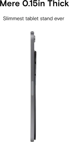 Vista 7 de MOFT Soporte delgado invisible para tableta, diseño ajustable y plegable, compatible con tabletas de hasta 7.9-9.7 pulgadas, versión adhesiva, gris