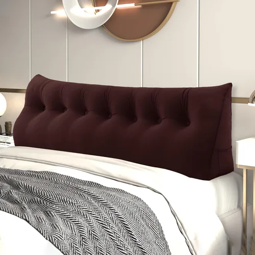 Vista 32 de Almohada de cuña para cabecero de cama Almohada pequeña de refuerzo para cabecera Almohada de lectura para sentarse en la cama para adultos, cojín