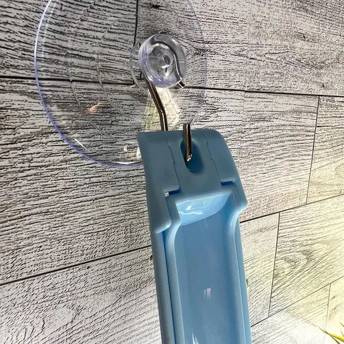 Vista 8 de Dispensador de golosinas para gatos, exprimidor de golosinas húmedas para puré y galletas, verde