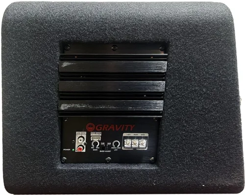 Vista 3 de Gravity G8BD2 Dual 8" 1200W Sub Recinto Activo de Coche Subwoofer Compacto Ported