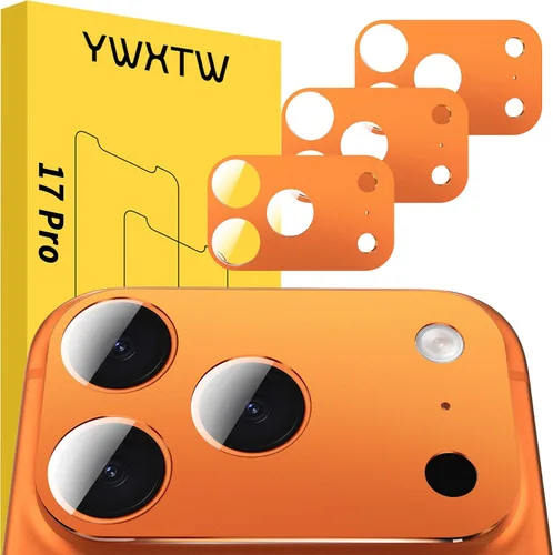 Vista 33 de YWXTW Protector de lente de cámara para iPhone 17 Pro, cobertura completa, protector de pantalla de lente de vidrio templado para iPhone 17 Pro