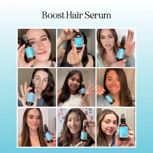 Vista 2 de Suero voluminizador de biotina para el cabello para hombres y mujeres, suero de cafeína para el cuidado del cabello y el cuero cabelludo con aceite
