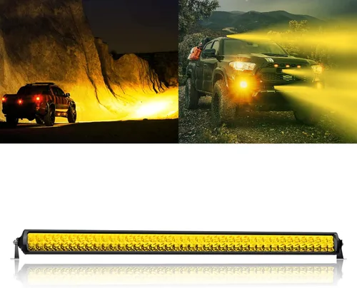 Vista 18 de Barra de luz LED de 12 pulgadas EK ENNOKING de doble fila, foco marino blanco, alta luminosidad, 100 W, luz LED de haz puntual y de inundación, luz