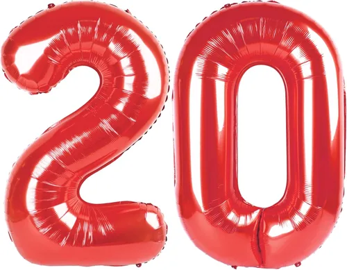 Vista 188 de Globos con números de 40 pulgadas, color negro, para decoraciones de cumpleaños de 10 a 100 años Jumbo 40In & Vibrant Color, With Hanging Holes
