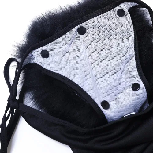 Vista 5 de ZOSCGJMY Conjunto de bikini de dos piezas de piel sintética para mujer Beige