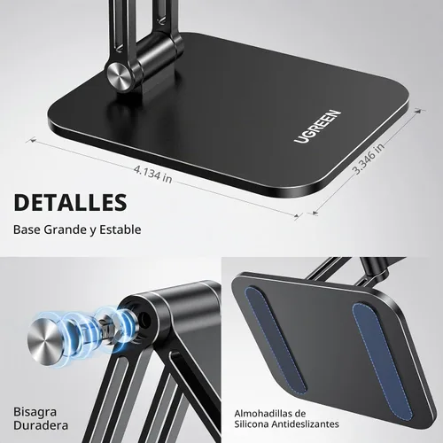 Vista 9 de UGREEN Soporte Magnético para Teléfono Compatible con Soporte MagSafe para Escritorio Diseño Ergonómico Ajustable, Soporte de Teléfono Celular