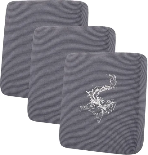 Vista 62 de Fundas impermeables para sofá seccional, fundas de cojín antideslizantes para sofá Ajuste seccional en forma de L, tela jacquard elástica, parte