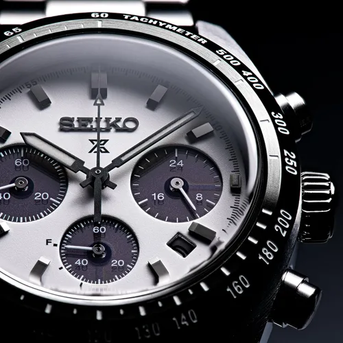 Vista 2 de SEIKO SBDL085 PROSPEX SPEEDTIMER cronógrafo solar Reloj para hombre enviado desde Japón plateado