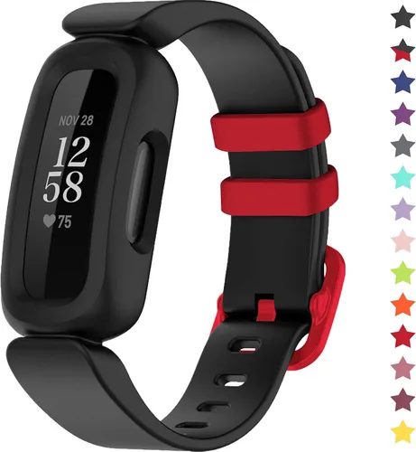 Vista 20 de Correas compatibles con Fitbit Ace 3, silicona suave, impermeable, accesorios de pulsera de reloj deportivo, correa de repuesto para Fitbit Ace 3