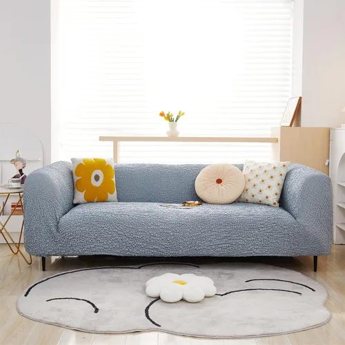 Vista 9 de OKYUK Funda elástica para sofá universal 2023, tela de poliéster suave de alta calidad, protector lavable, ajuste de la forma de 1 pieza, colección