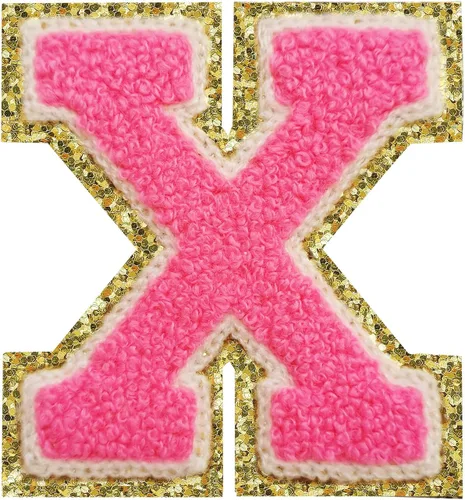 Vista 88 de 3Pcs Letter Patches Varsity Glitters Chenille,SPRT Iron on Blue Letter Patch,Alphabet Cloth Patch for Team Costume Decoration 3.1in Height S