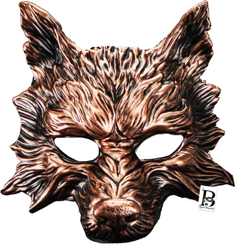 Vista 11 de Máscara de lobo de animales para mascarada, máscara de lobos, máscara de Halloween, cosplay, máscara de fiesta
