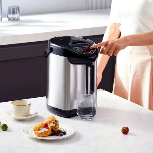 Vista 8 de VEVOR Dispensador de agua caliente, caldera y calentador de agua ajustable de 4 temperaturas, calentador de agua de encimera de acero inoxidable